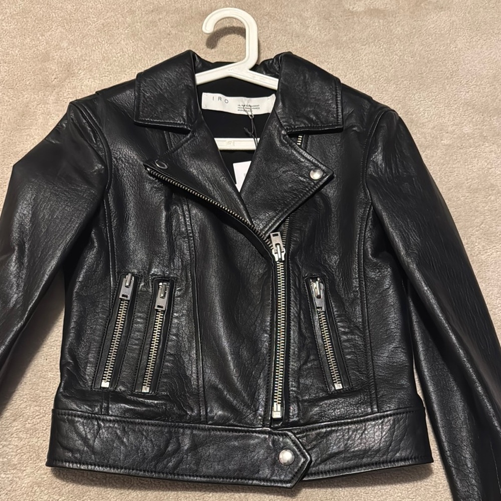 IRO Black Leather Jacket